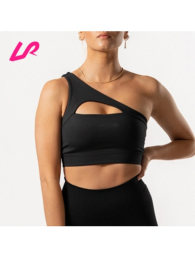 Cover up in style with our one shoulder bra with support. Designed for comfort and support, it's a must-have for any workout wardrobe. Shop now and stay ahead of the trend.